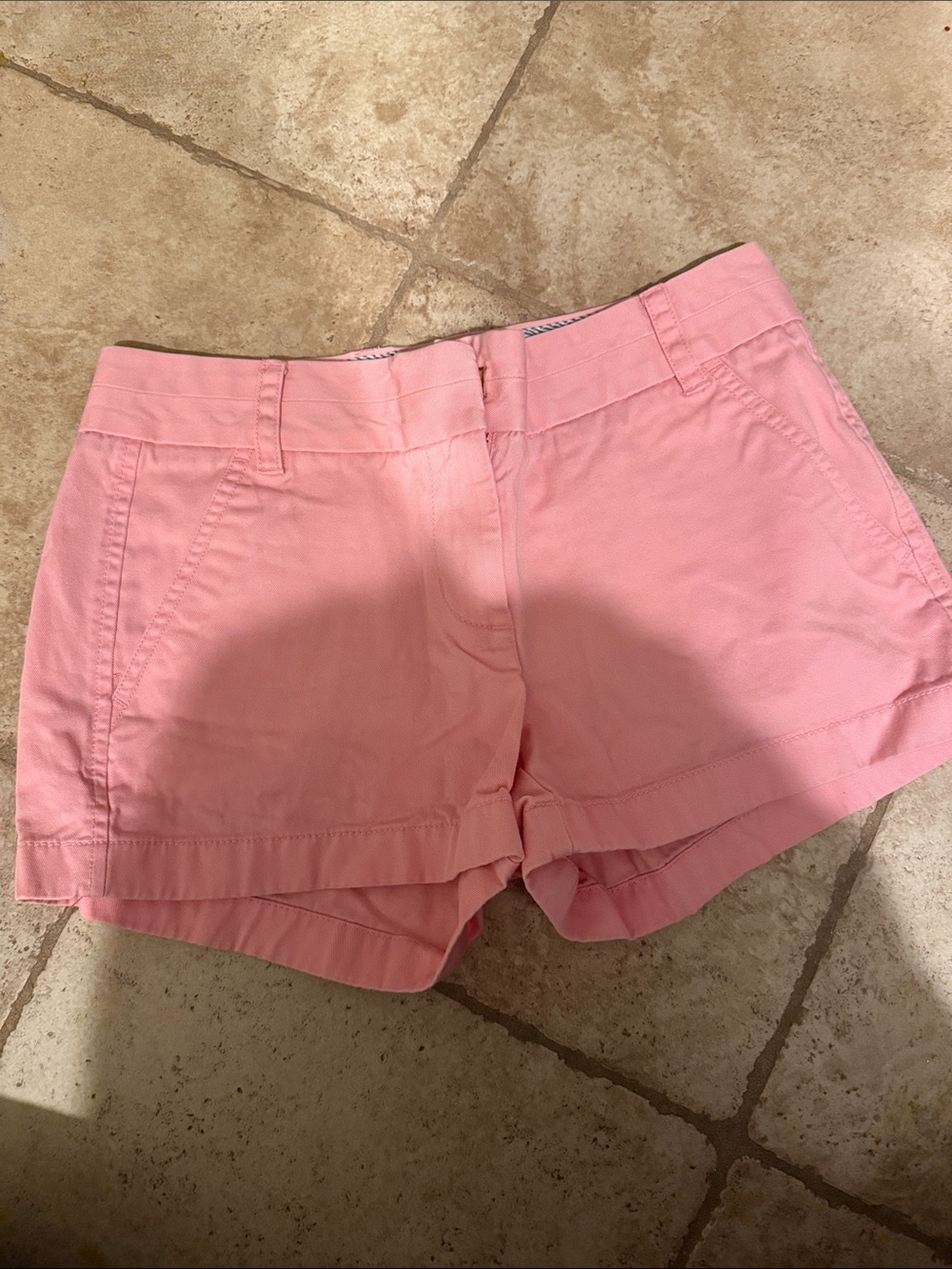 J. Crew Pink Cotton Blend Bermuda Shorts